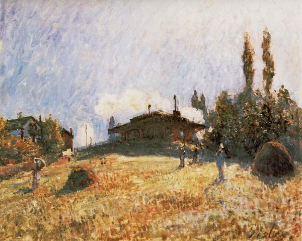 Alfred Sisley Station at Sevres Spain oil painting art